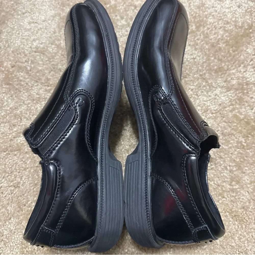 Nunn Bush Men Pro Bicycle Toe Slip-on with Kore Black 10.5 Dress Shoes‎